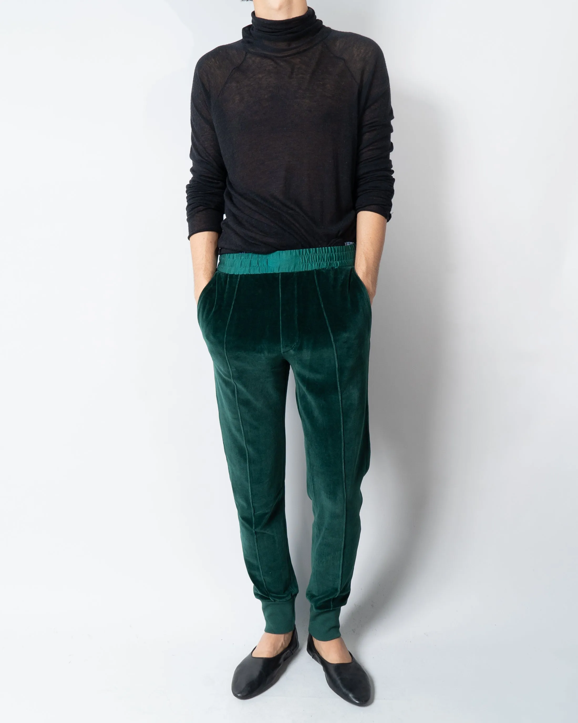 FW19 Green Velvet Jogger Sample