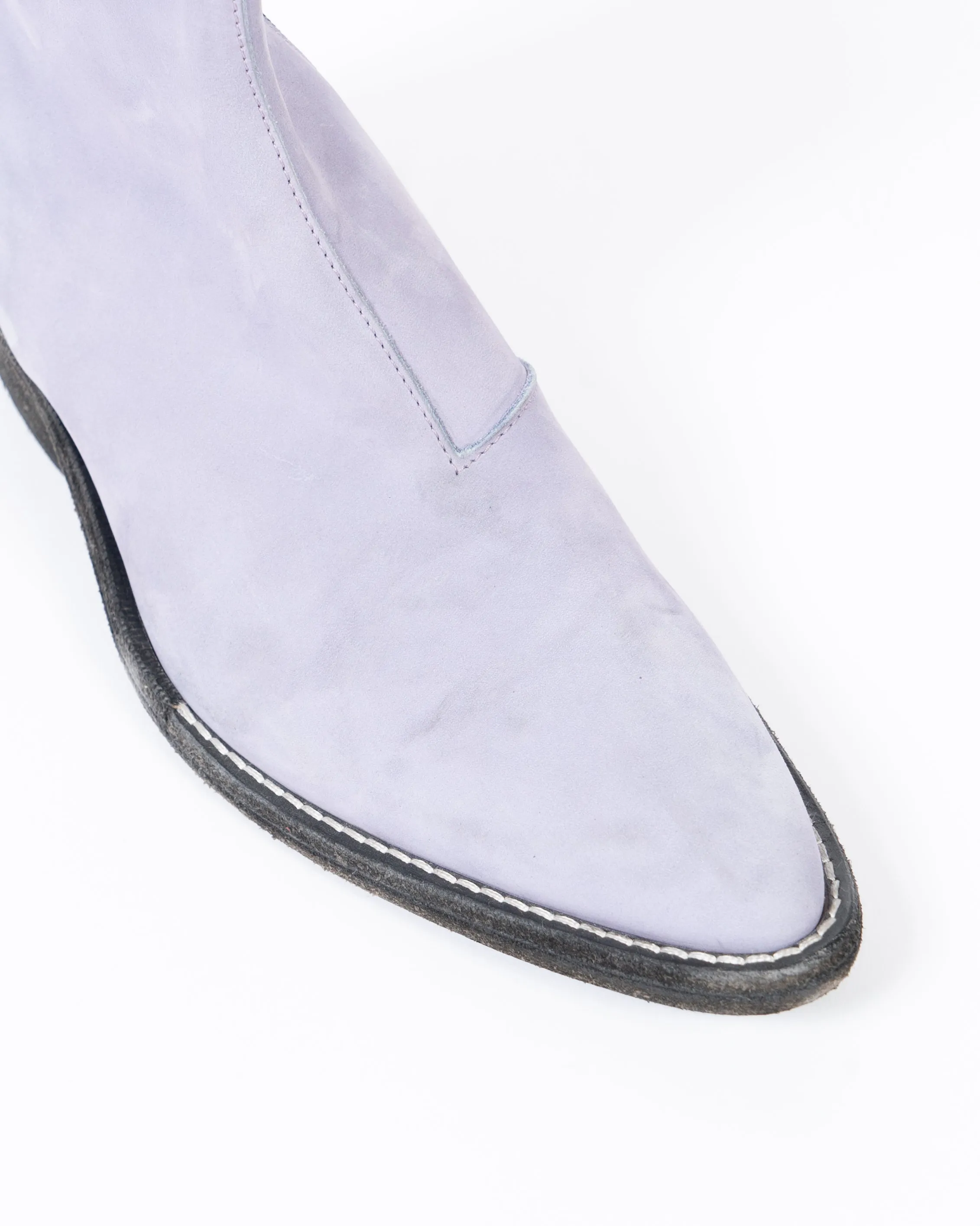 FW19 Lilac Suede Leather Western Boots