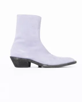 FW19 Lilac Suede Leather Western Boots