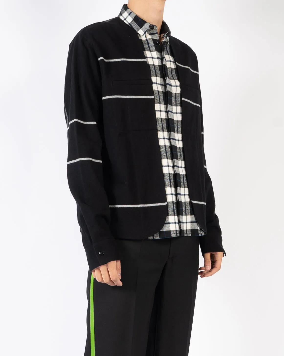 FW19 Machoi Dual Fabric Workwear Shirt