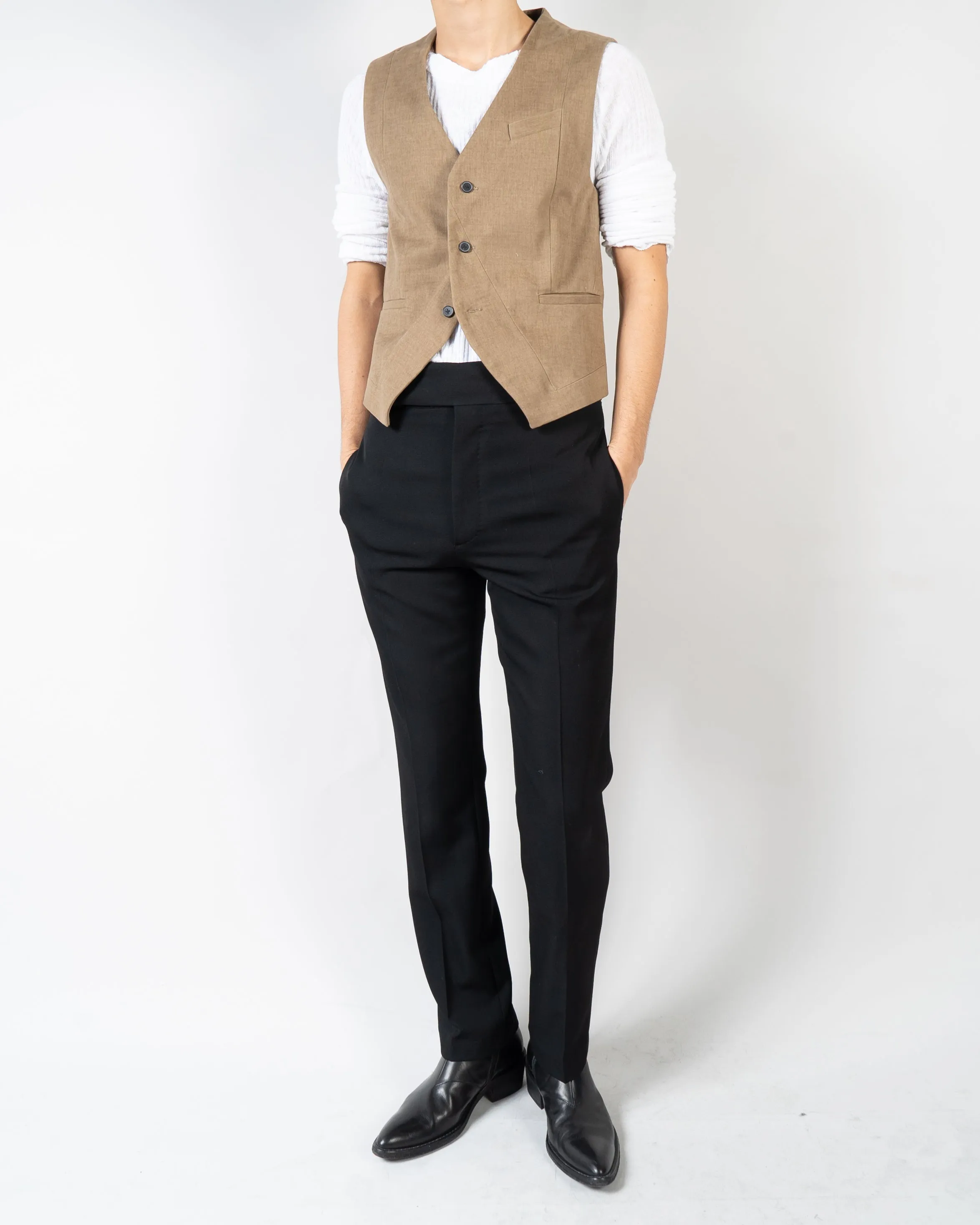 FW19 Miles Black Highwaist Trousers Sample