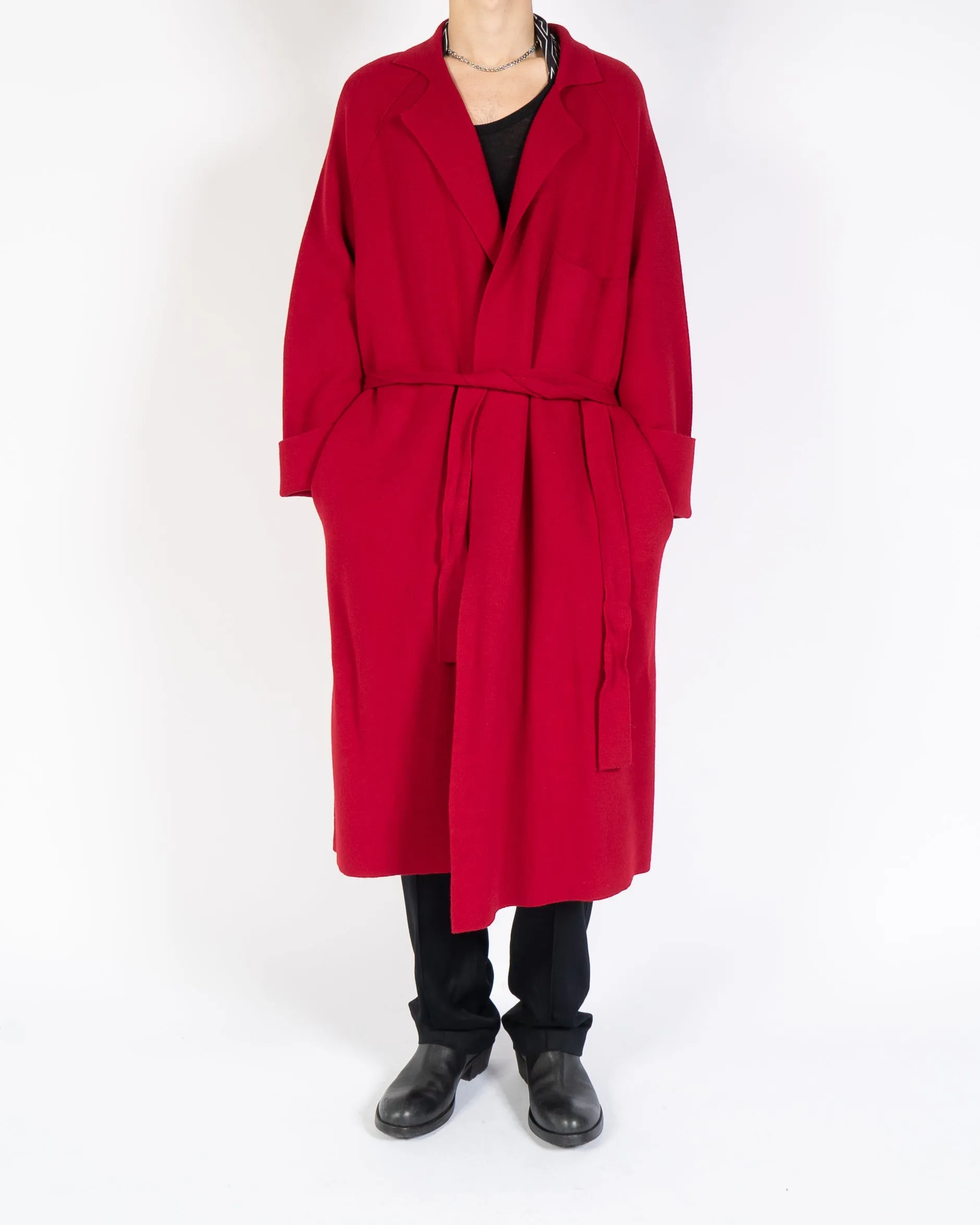 FW19 Red Cashmere Lounge Coat