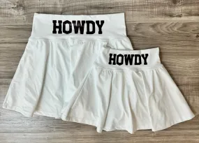 Game Day Athletic Tennis Skirts in Howdy