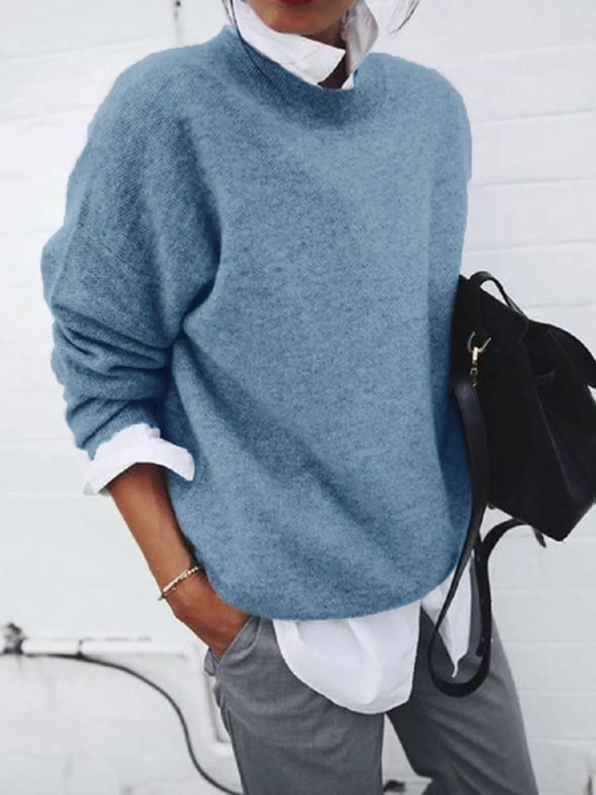 Ivyshape | Chic and Relaxed Winter Sweater
