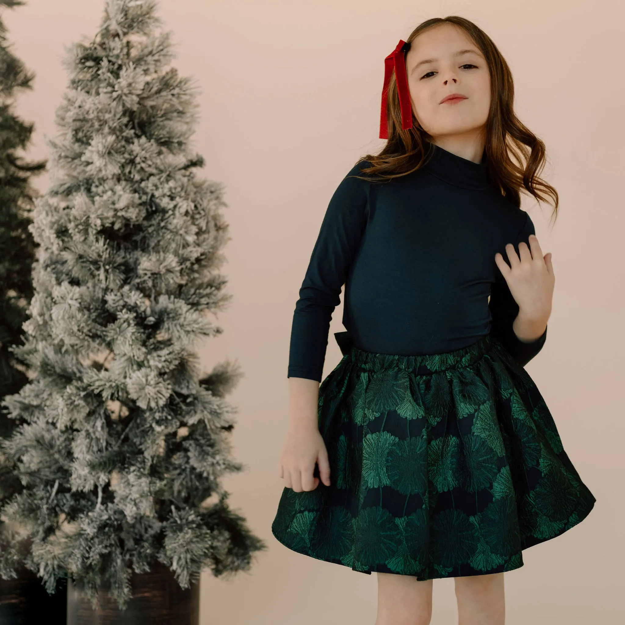 Jacard Balloon Skirt