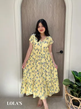 Jane Dress (Yellow Floral)