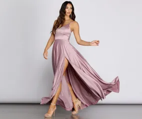 JULIET FORMAL HIGH SLIT DRESS