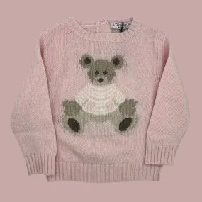 Knit Jumper - Bear Pink