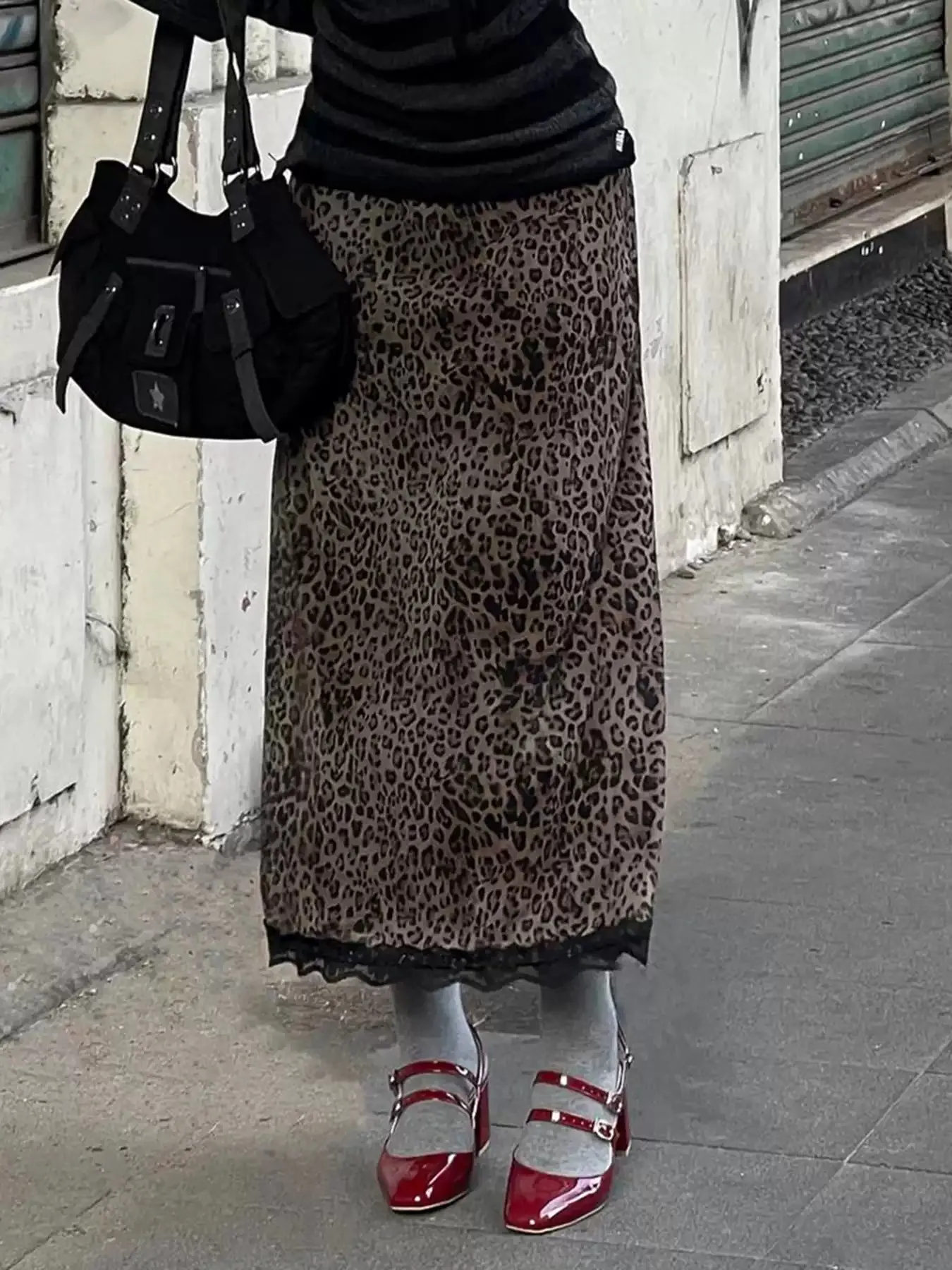 Leona Leopard Lace Skirt