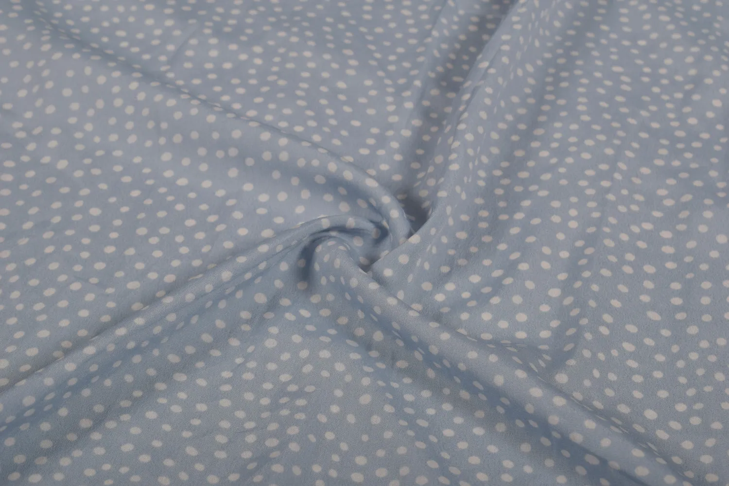 Light Blue Printed Crepe Fabric