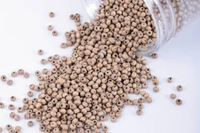Light Brown Round Wooden Beads