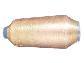 Light Copper Zari Thread Cone