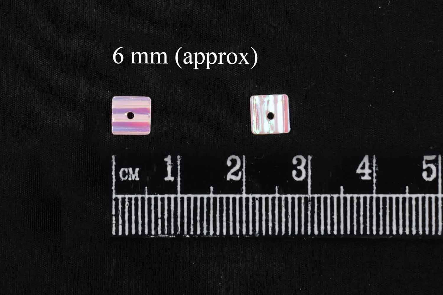 Light Pink Square Plastic Sequins/Sitara