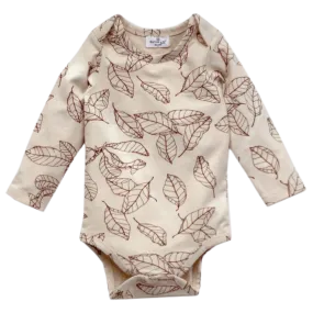 Long Sleeve Bodysuit - Leaves
