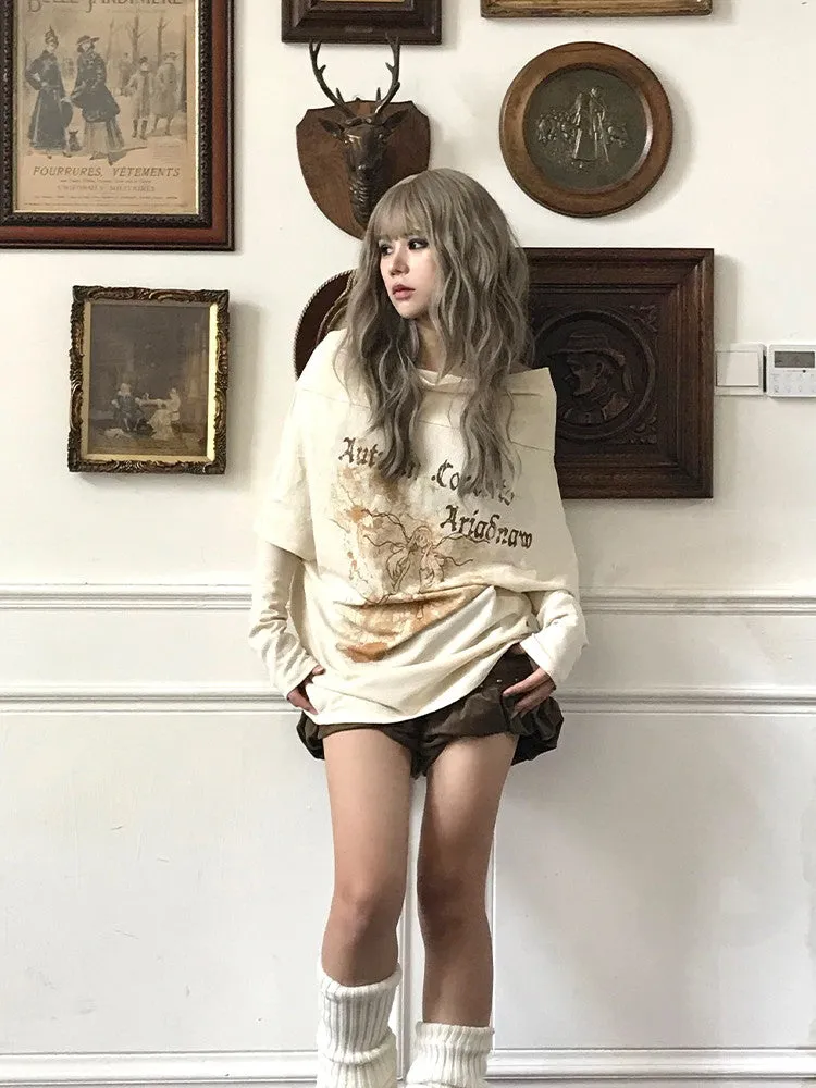 Loose Effortless Cover Cutsew Long-T-Shirt【s0000004214】