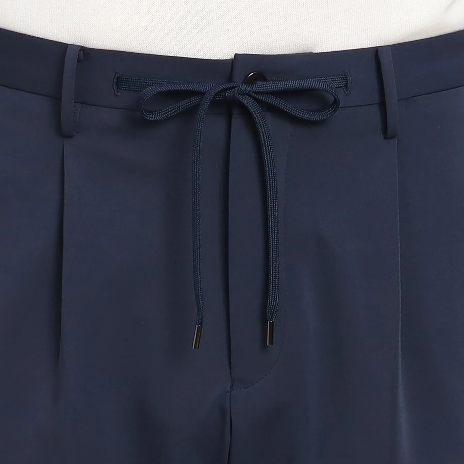 Matte Twist  Easy Trousers Color: Navy