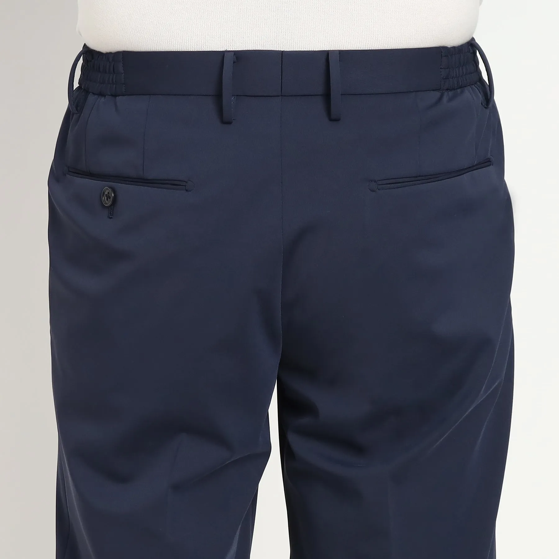 Matte Twist  Easy Trousers Color: Navy