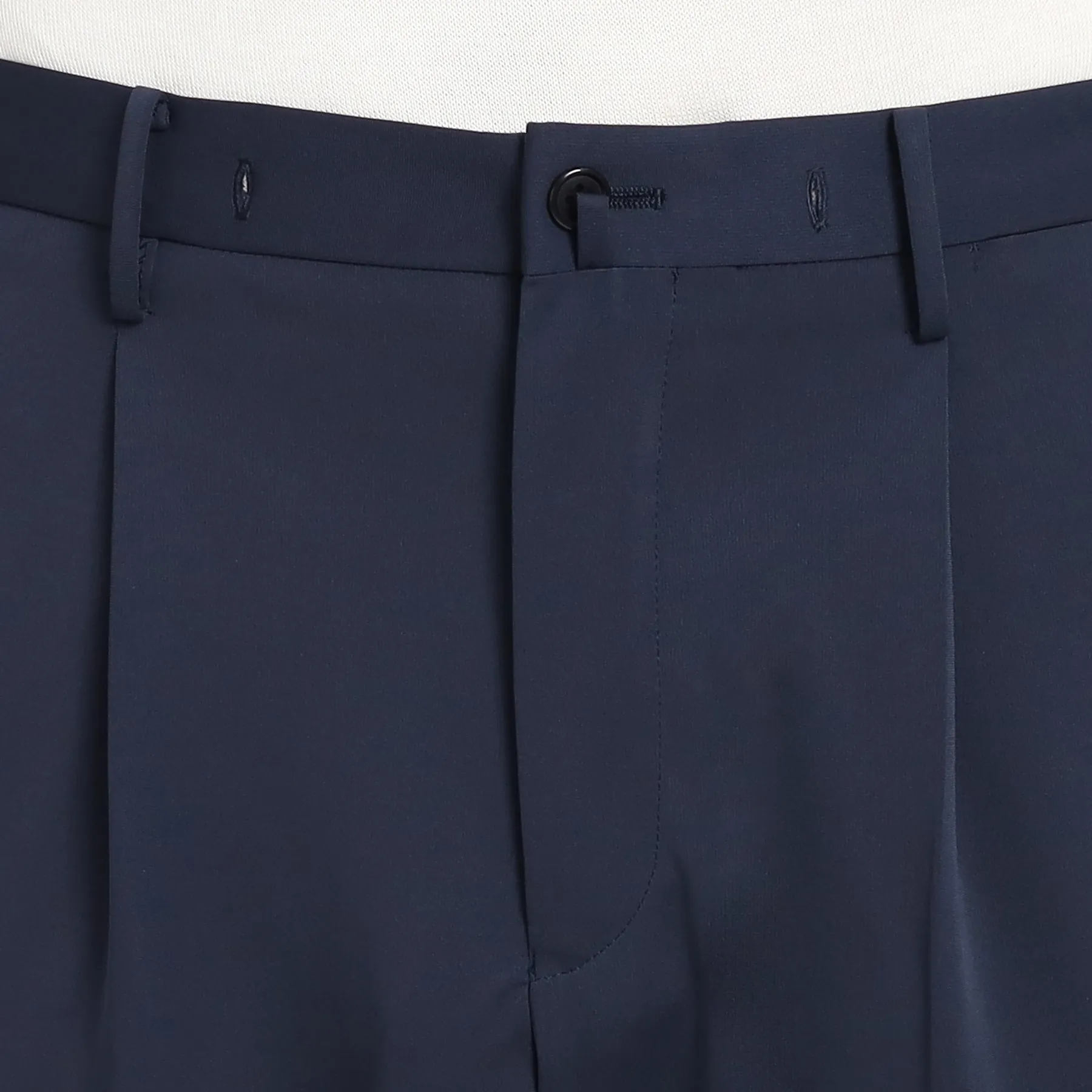 Matte Twist  Easy Trousers Color: Navy