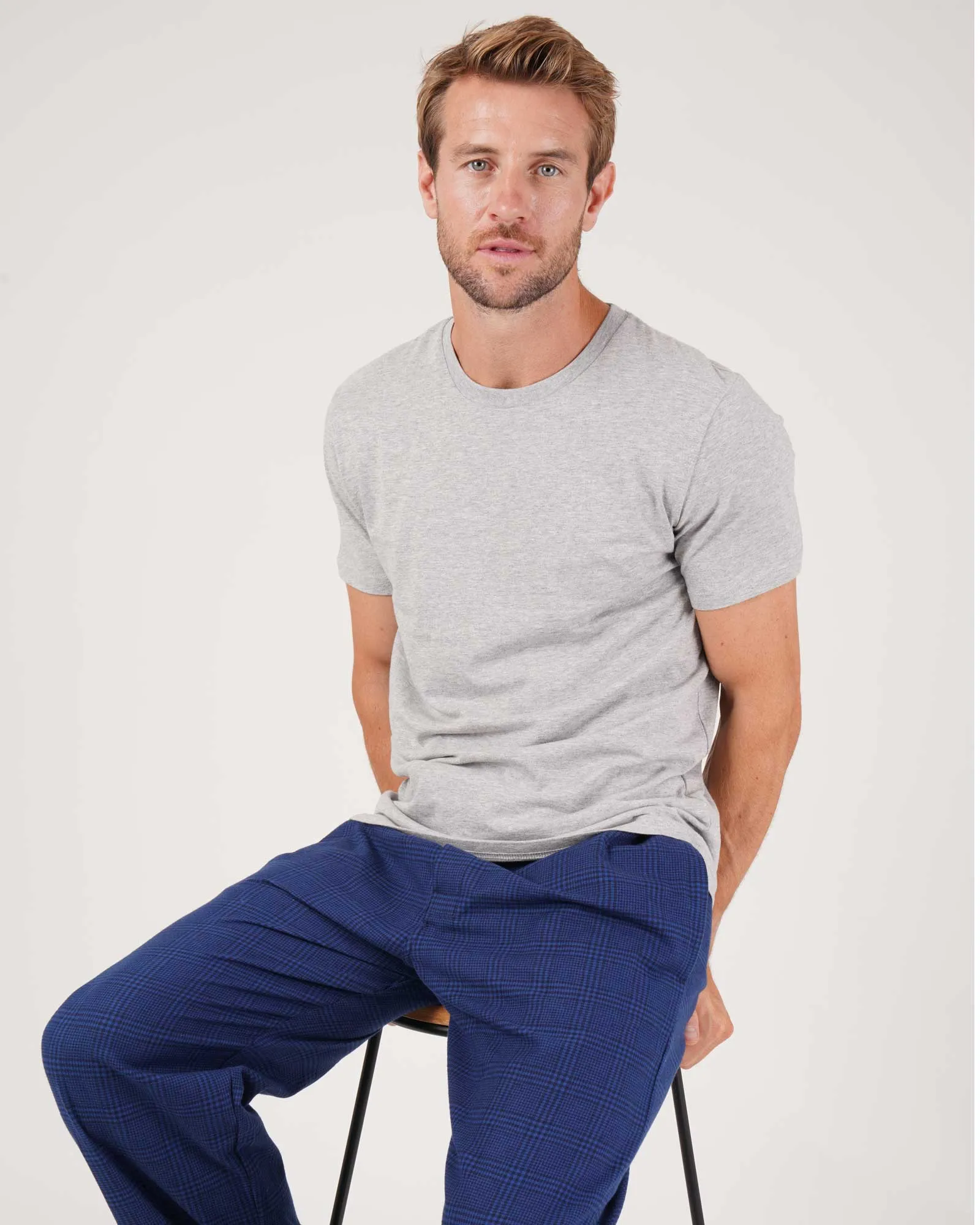 Men's Brushed Cotton Pyjama Trousers - Ludlow Check