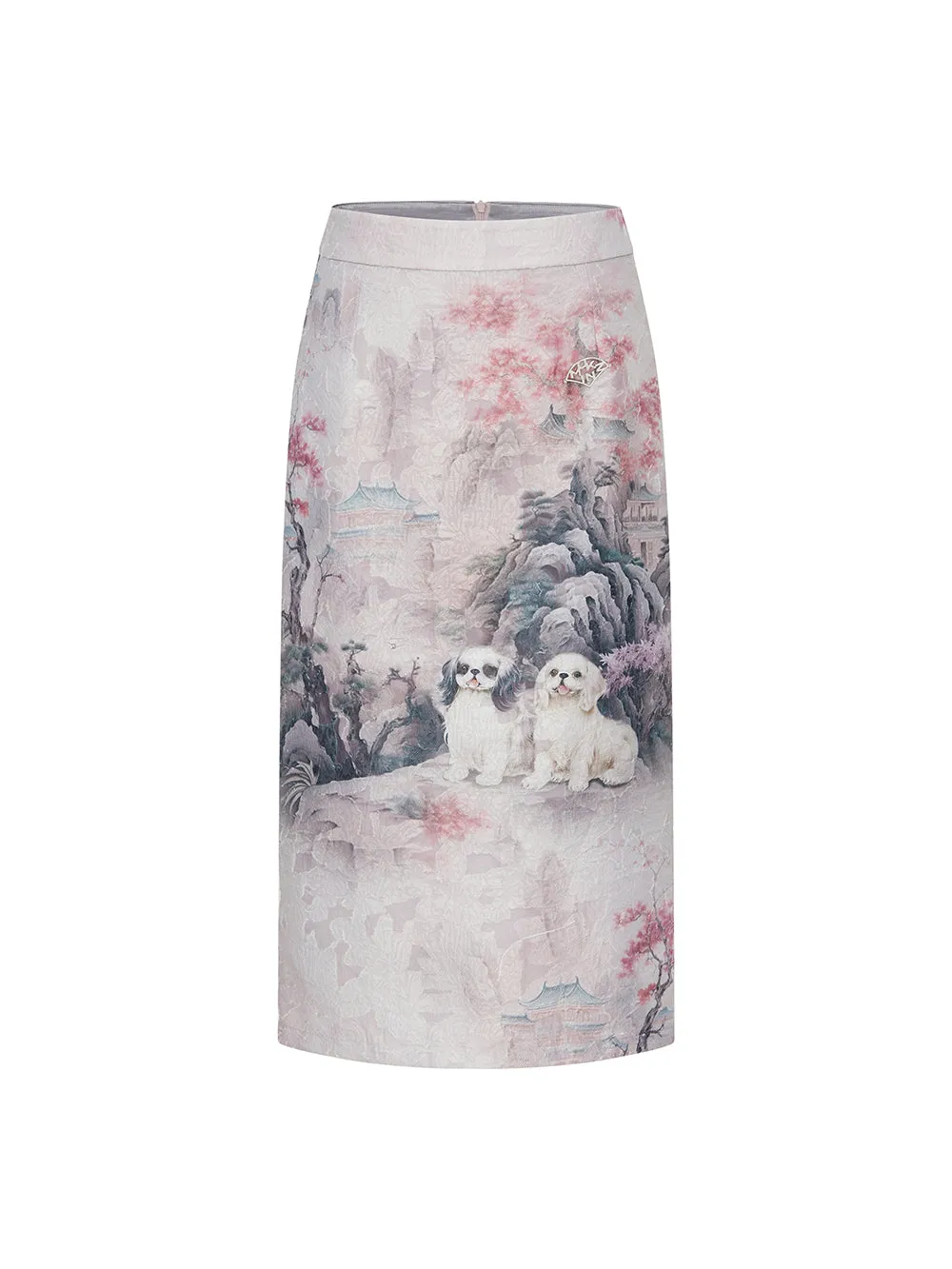MUKZIN Comfortable Printed New Chinese Style Versatile Original Skirt