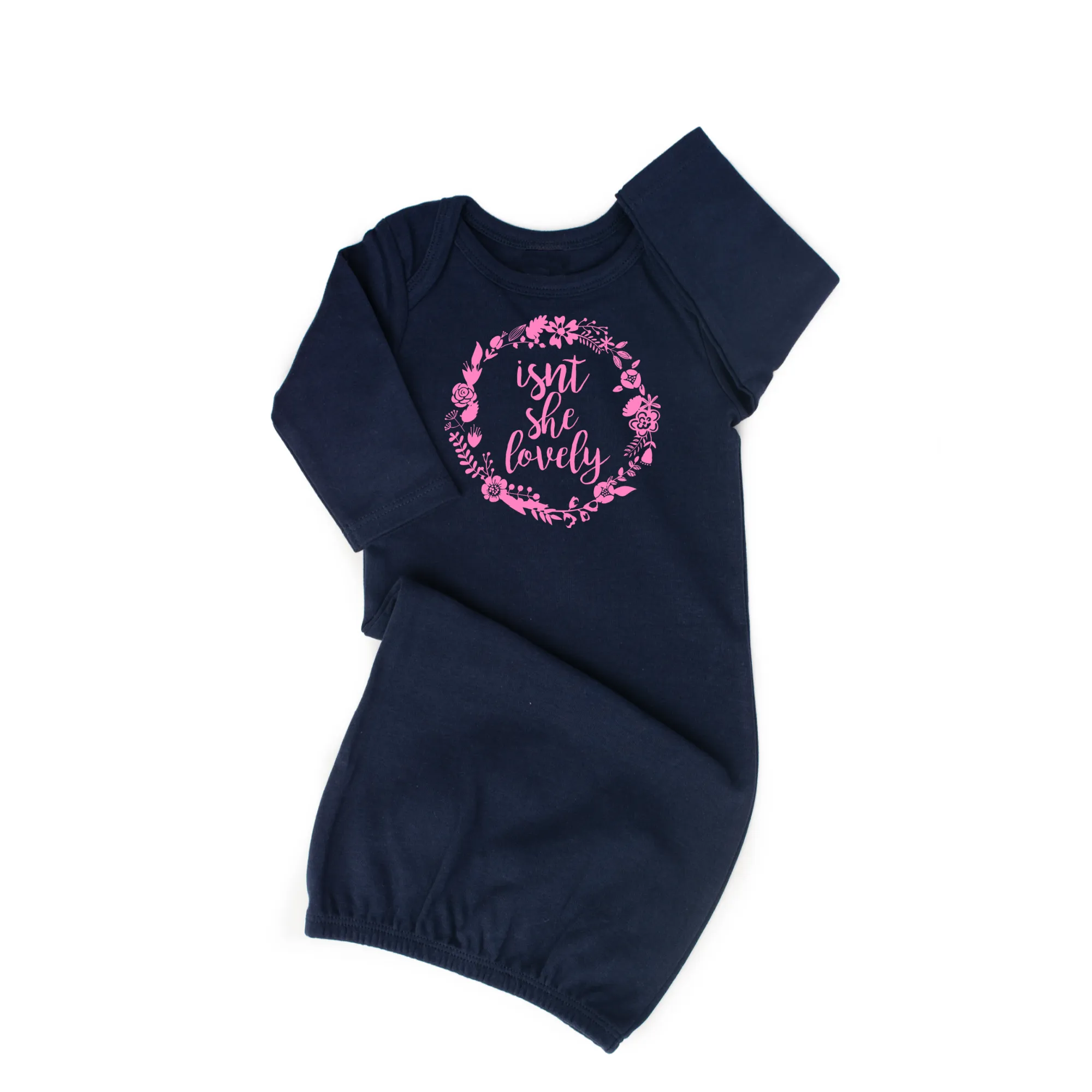 Navy and Pink Isn't She Lovely gown
