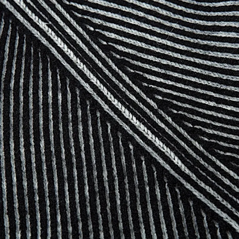 Plated engineer cable cardigan sweater