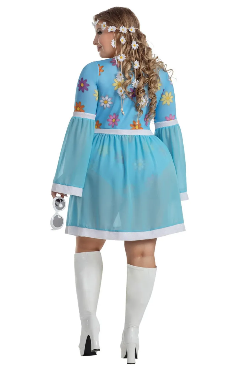 Plus Size Flower Power Costume
