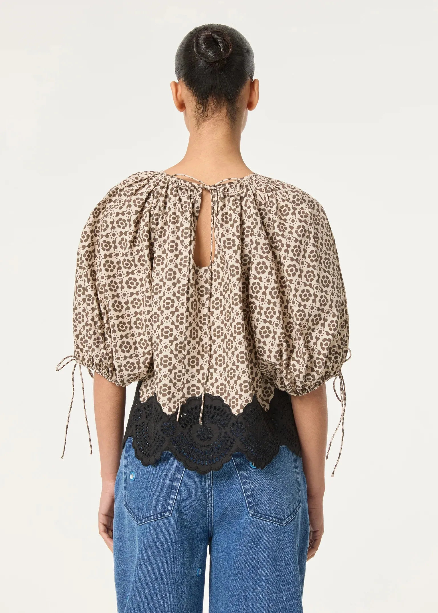 Rowan Top ~ Flora Eyelet