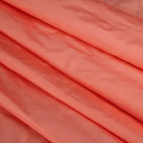 Salmon & White Silk Lutestring- $20.00 yd.