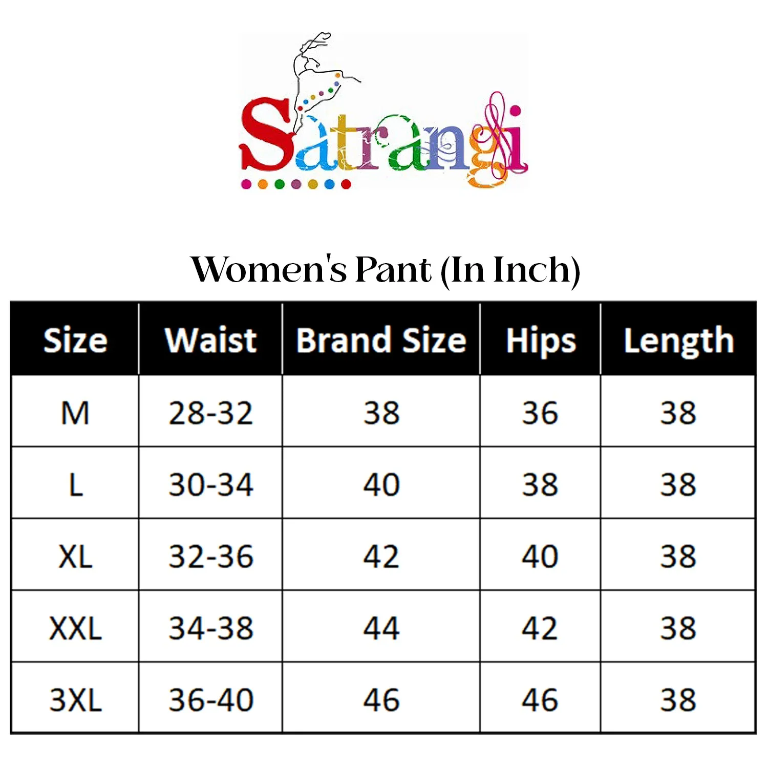 Satrangi Women's Blue Viscose Lycra Trouser