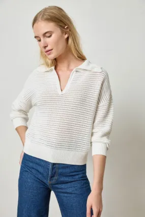 Scalloped Collar Sweater