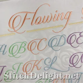 SDS1507 Flowing Font