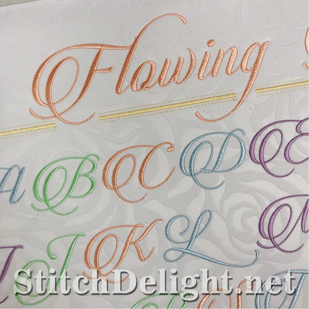 SDS1507 Flowing Font