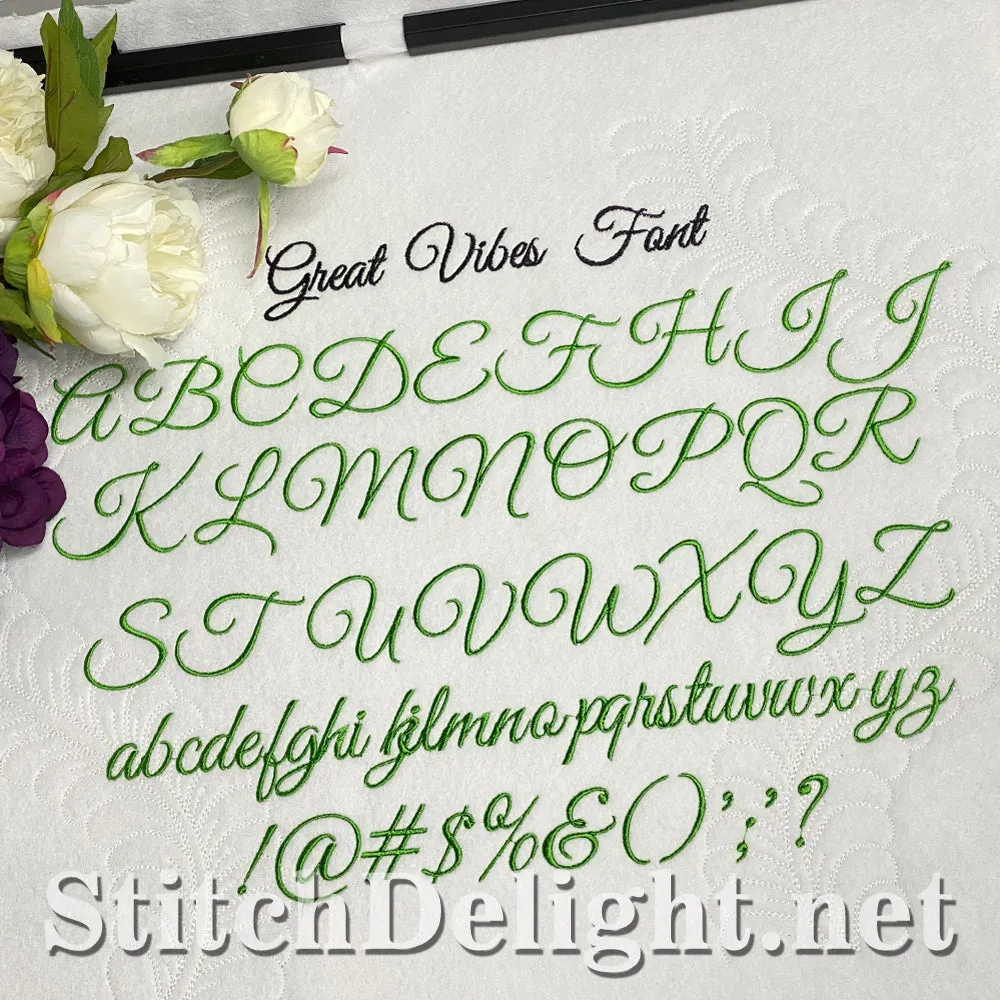 SDS1764 Great Vibes Font
