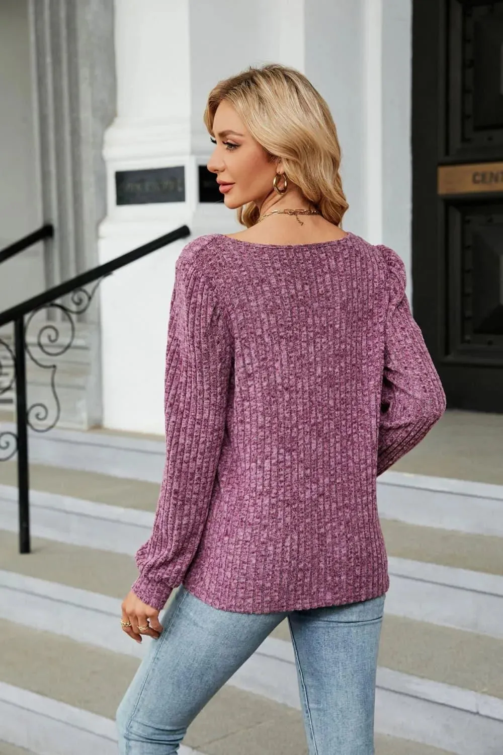 Shop the Perfect Ribbed Square Neck Top for Effortless Style
