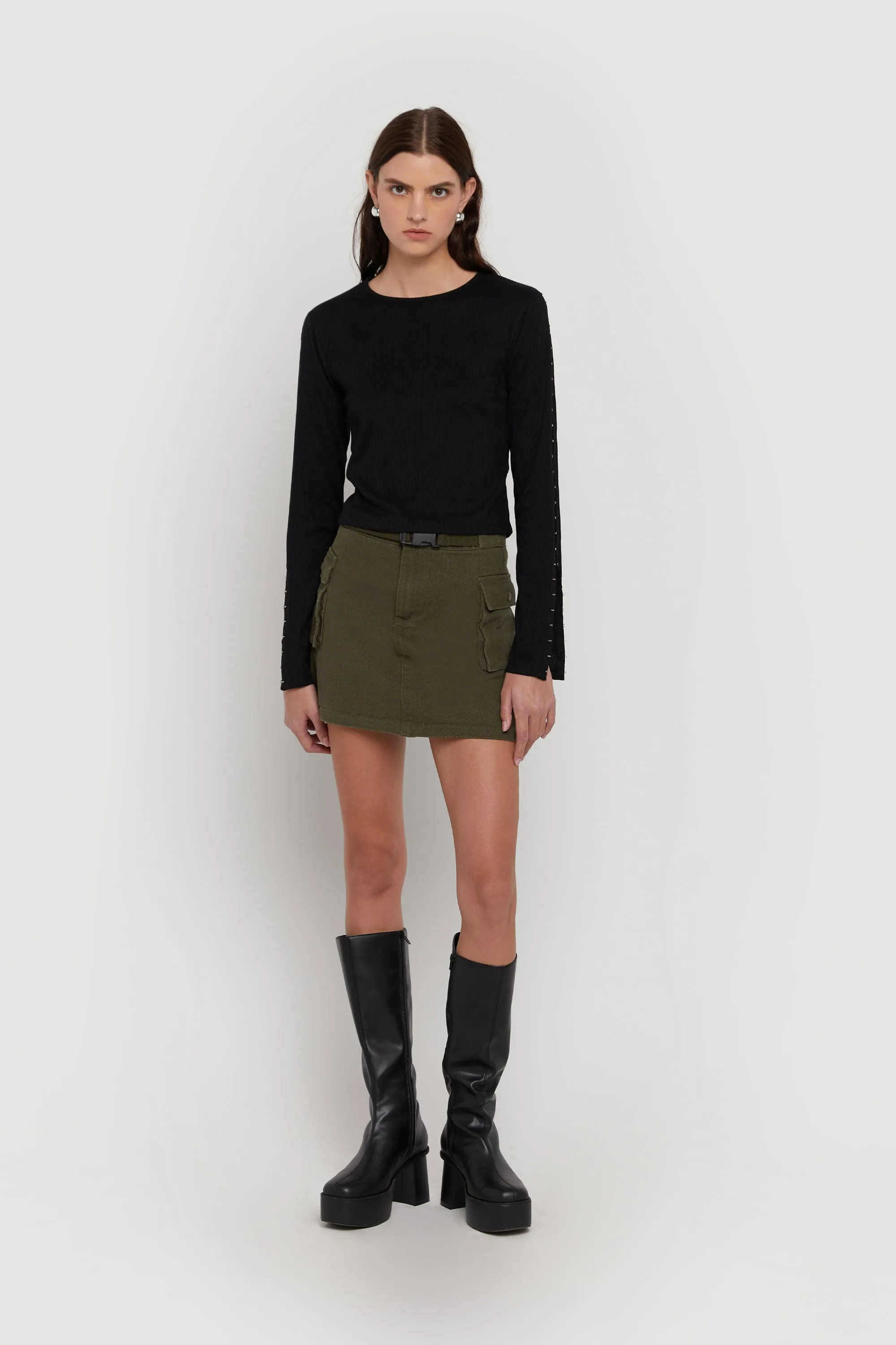 SIDE HOOK SLEEVE TOP