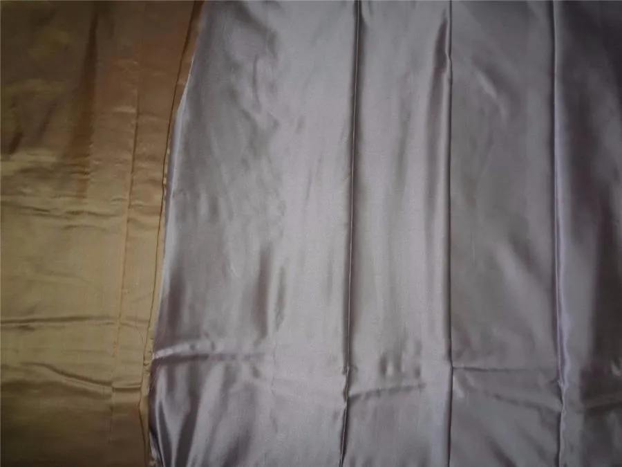 SILK DUTCHESS LIGHT GOLDEN BEIGE X LIGHT LILAC 120&quot;INCHES WIDE