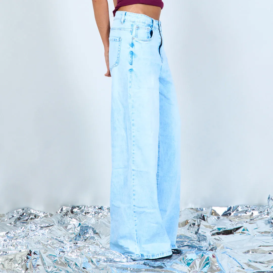 Simple denim trousers wholesale