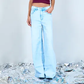 Simple denim trousers wholesale