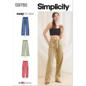 Simplicity Sewing Pattern S9785 Misses' Pants