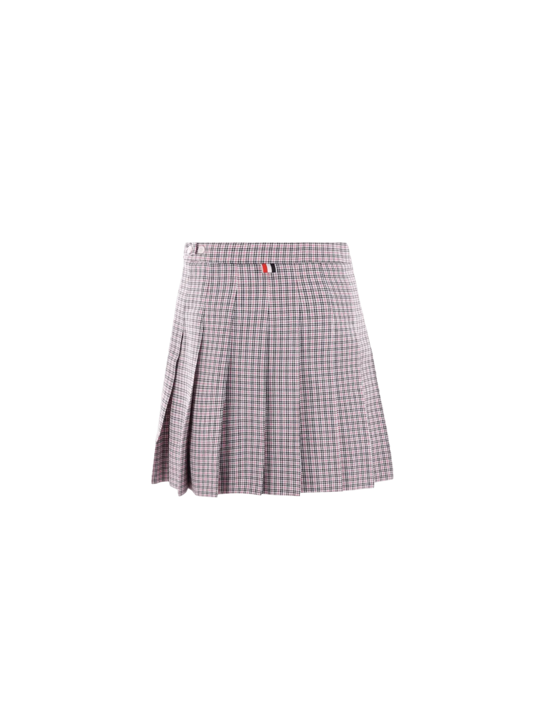 Small Check Cotton Skirt