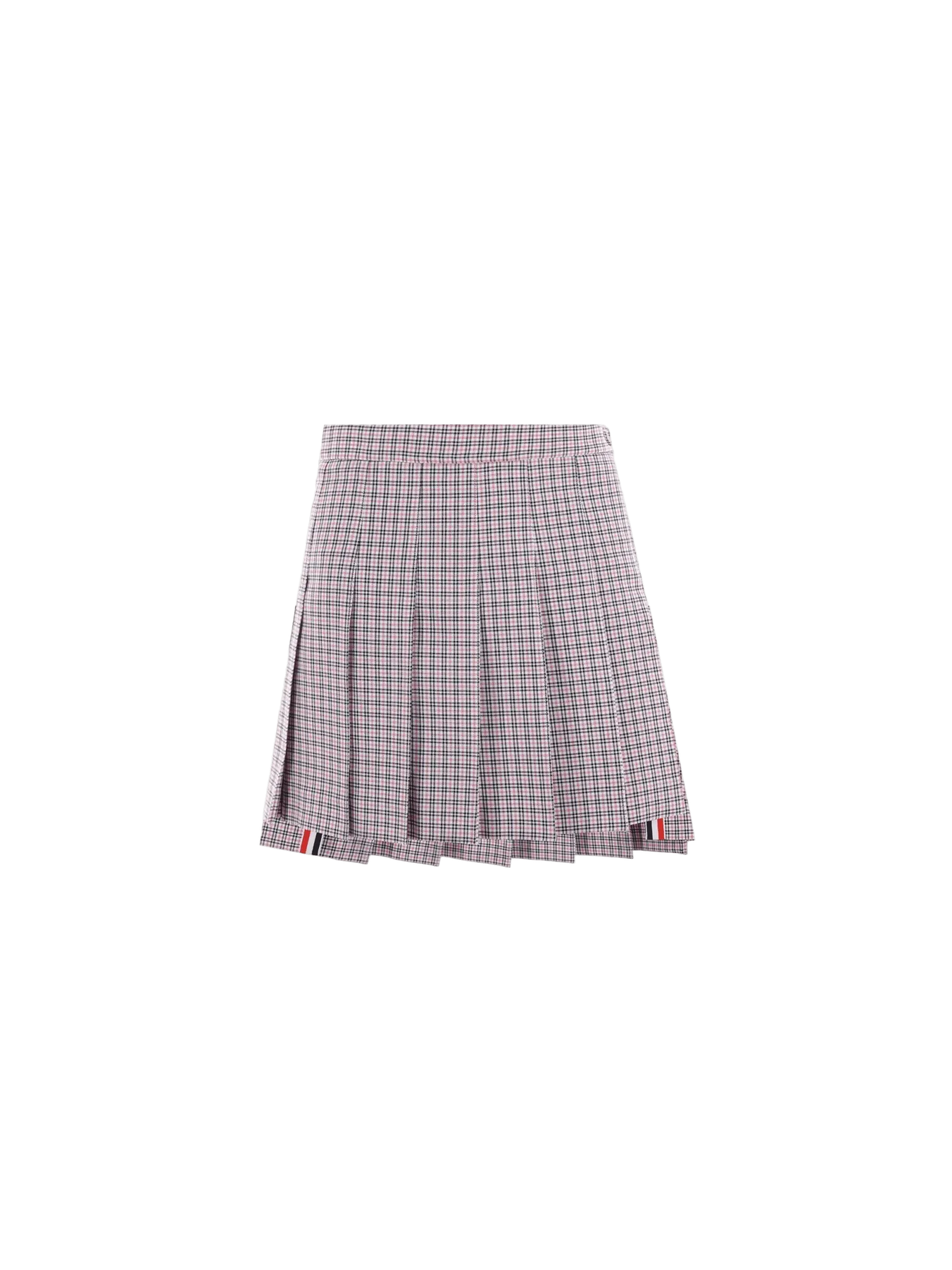 Small Check Cotton Skirt