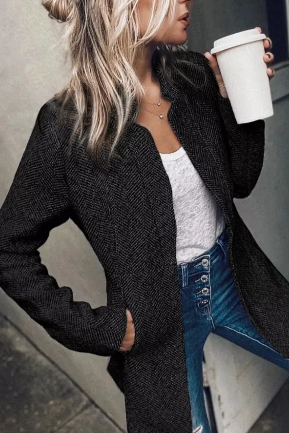 Sophie Jas | Stijlvolle gebreide cardigan in zachte kleur voor dames