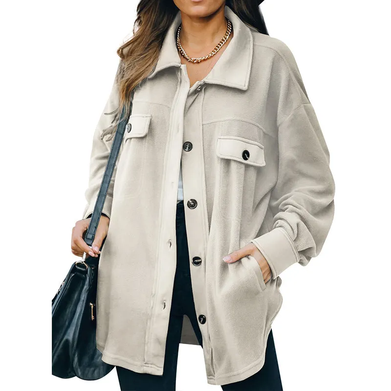 Stella Marie Vestjasje | Oversized warm fleece vest voor dames met knopen