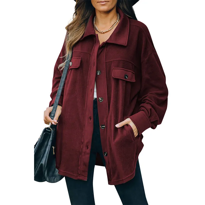 Stella Marie Vestjasje | Oversized warm fleece vest voor dames met knopen