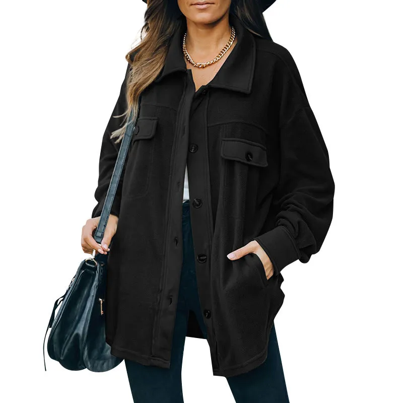 Stella Marie Vestjasje | Oversized warm fleece vest voor dames met knopen