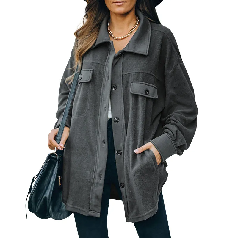 Stella Marie Vestjasje | Oversized warm fleece vest voor dames met knopen