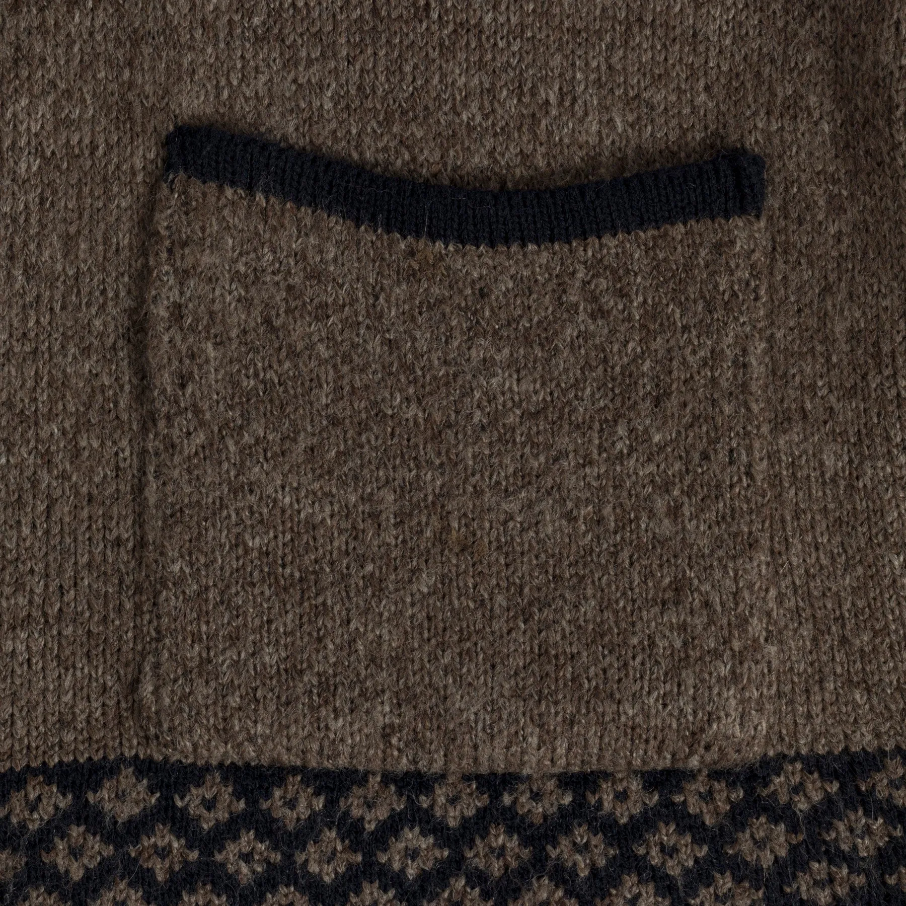 Stranded Moss Stitch Trachten Cardigan
