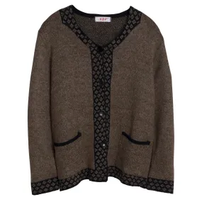 Stranded Moss Stitch Trachten Cardigan