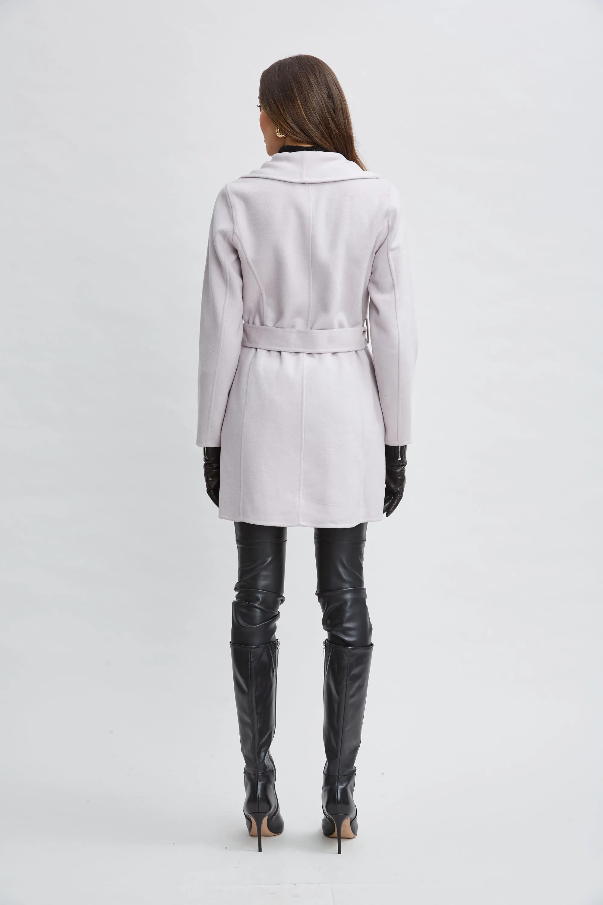 Tahari Wool Blend Wrap Coat